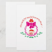 De kroon van Kerstmis Briefpapier (Voorkant / Achterkant)