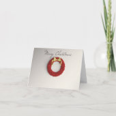 De Kroon van Kerstmis Feestdagen Kaart (Voorkant)