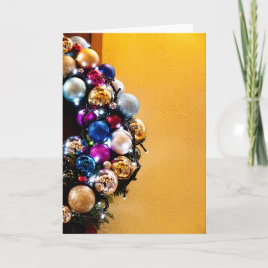 De Kroon van Kerstmis Feestdagen Kaart (Voorkant)