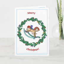 De Kroon van Kerstmis met Hobbelpaard