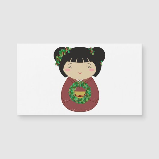 De Kroon van Kerstmis van Kokeshi (Voorkant)