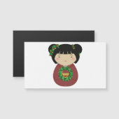 De Kroon van Kerstmis van Kokeshi (Voorkant / Achterkant)