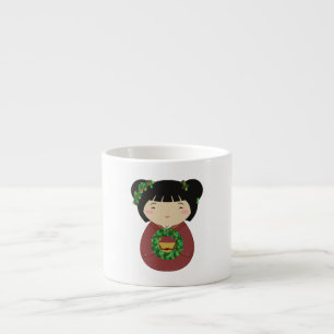 De Kroon van Kerstmis van Kokeshi Espresso Kop
