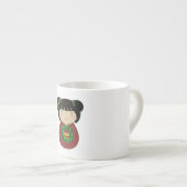 De Kroon van Kerstmis van Kokeshi Espresso Kop (Voorkant rechts)