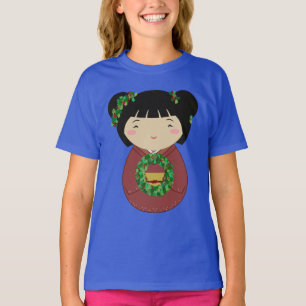 De Kroon van Kerstmis van Kokeshi T-shirt
