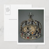 De kroon van Louis XV, 1722 (geled zilver, vervang Briefkaart (Voorkant / Achterkant)