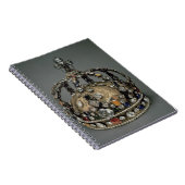 De kroon van Louis XV, 1722 (geled zilver, vervang Notitieboek (Rechterzijde)