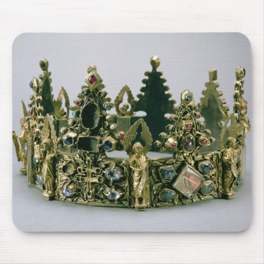 De kroon van St. Louis, 13e eeuw (zilvergif) Muismat (Voorkant)