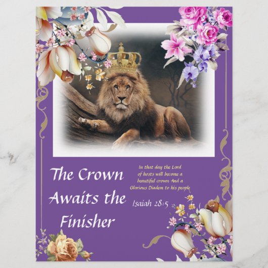 De kroon wacht op het Briefpapier van de Finisher (Voorkant)