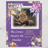 De kroon wacht op het Briefpapier van de Finisher (Voorkant / Achterkant)