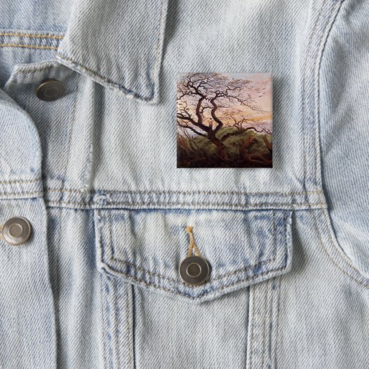 De kroonboom, 1822 vierkante button 5,1 cm (In situ)