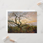 De kroonboom (door Caspar David Friedrich) Kaart (Voorkant / Achterkant in situ)