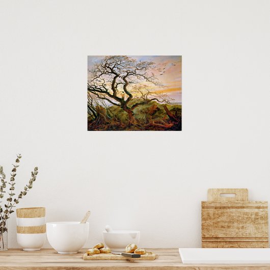 De kroonboom van Caspar David Friedrich Poster (Keuken)