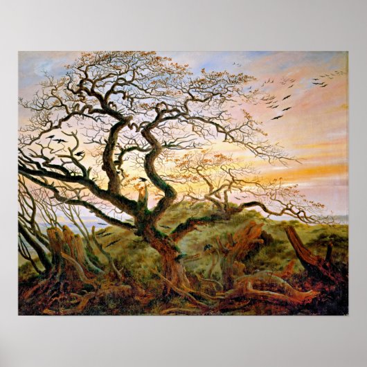De kroonboom van Caspar David Friedrich Poster (Voorkant)