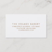 De kroonbrood visitekaartje (Achterkant)