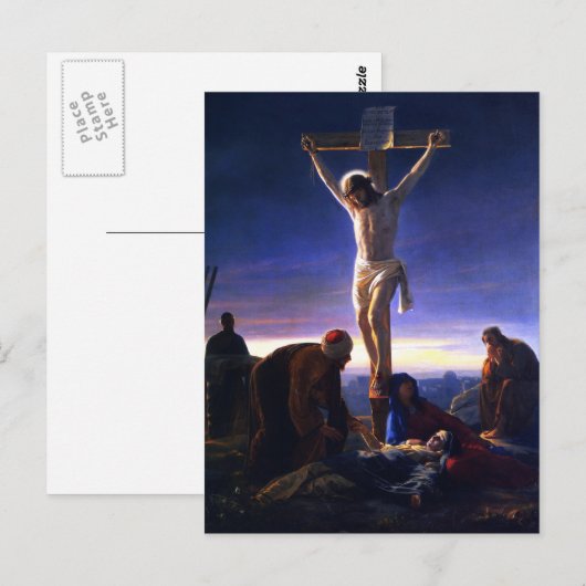 De Kroonfixatie van Jezus. Fine Art Easter Briefkaart (Voorkant / Achterkant)