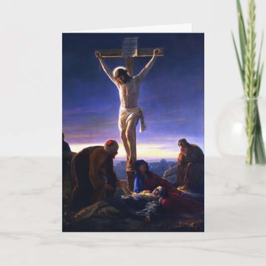 De Kroonfixatie van Jezus. Fine Art Easter Kaart (Voorkant)