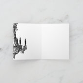 De kroonluchter dankt u kaardt bedankkaart (Binnen)