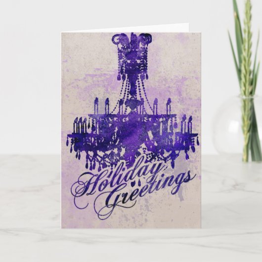 De Kroonluchter van de vakantie Feestdagen Kaart (Voorkant)