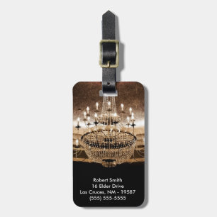 De Kroonluchter van het kristal verblindt het Bagagelabel