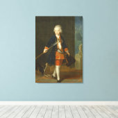 De kroonprins Frederick II Canvas Afdruk (Insitu (Houten vloer))
