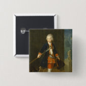 De kroonprins Frederick II Vierkante Button 5,1 Cm (Voorkant /achterkant)