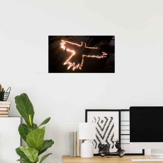 DE KROUW Fire Bird Poster (Thuiskantoor)
