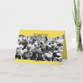 DE KROWD CHEERING PHOTO HIP HOORAY VAN 1910. KAART (Achterkant)