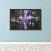 De kruidgassolie 24x16 gestrekte doek canvas afdruk (Insitu (Houten vloer))