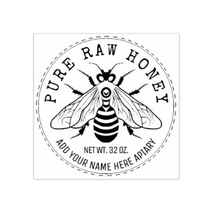 De Kruik die van de honing de Bijenstal van de Bij Rubberstempel