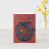 De Kruik Notecard van de Ziel van Zuni Kaart (Gele Bloem)