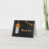 De Kruik van de Metselaar van de herfst dankt u Bedankkaart (Voorkant)