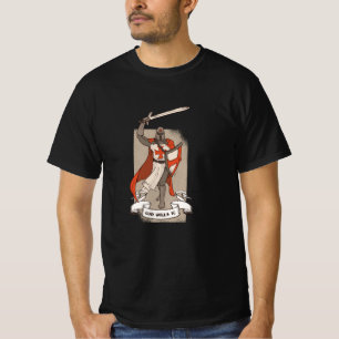 De kruisbestrijder Khight Templar Warrior van God T-shirt