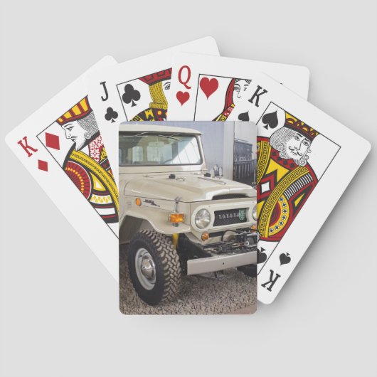 De Kruiser van het Land van Toyota BJ40 Pokerkaarten (Achterkant)
