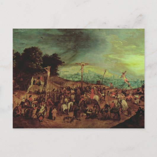 De kruisiging briefkaart (Voorkant)