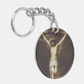De Kruisiging door Bartolome Esteban Murillo Sleutelhanger (Voorkant Links)