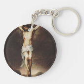 De Kruisiging door Bartolome Esteban Murillo Sleutelhanger (Achterkant)