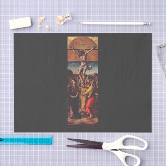 De kruisiging door Carlo Crivelli Tissuepapier (Craft)