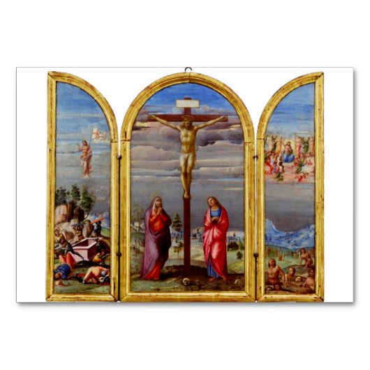 De Kruisiging door Francesco Granacci Kaart (Voorkant)