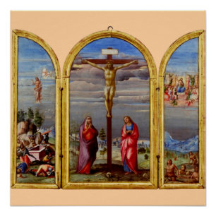 De Kruisiging door Francesco Granacci Perfect Poster