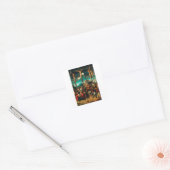 De Kruisiging door Lucas Cranach de Oude Vierkante Sticker (Envelop)