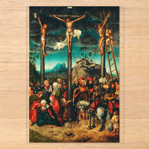De Kruisiging door Lucas Cranach de Oudere Acryl Uitnodigingen