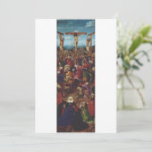De Kruisiging door Van Eyck Bedankkaart (Staand voorkant)
