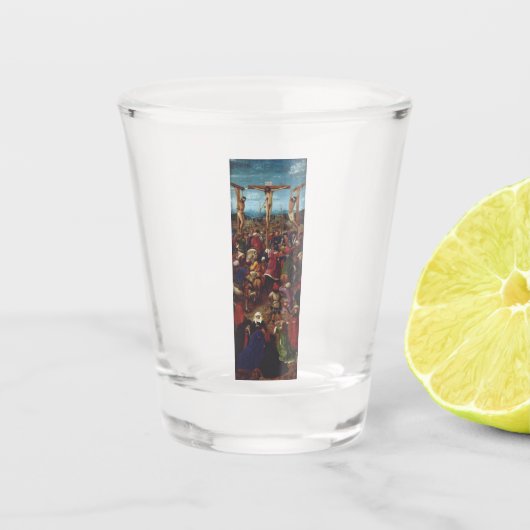 De Kruisiging door Van Eyck Shot Glas (Voorkant)