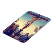 De kruisiging met de Maagd door Pietro Perugino Magneet (Linkerzijde)