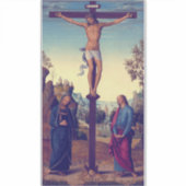De kruisiging met de Maagd door Pietro Perugino Sticker (Voorkant)