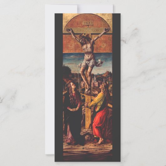 De Kruisiging naar Carlo Crivelli Heilige Kunst (Voorkant)