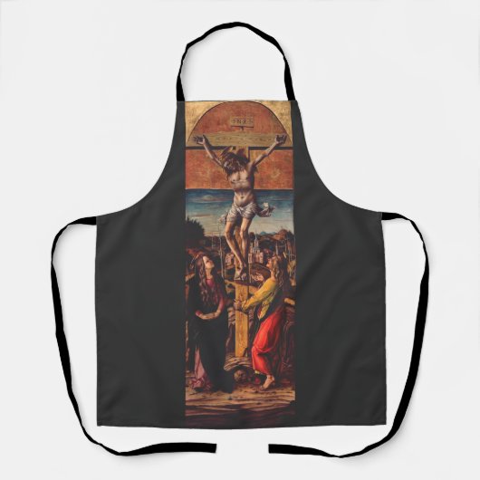 De Kruisiging naar Carlo Crivelli Heilige Kunst Schort (Voorkant)