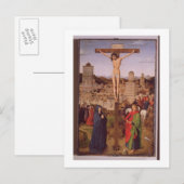 De kruisiging (olie op paneel) briefkaart (Voorkant / Achterkant)