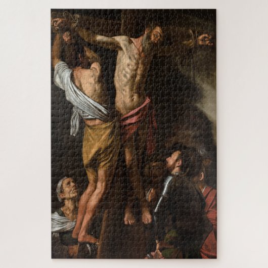De kruisiging van Andreas door Caravaggio Legpuzzel (Verticaal)